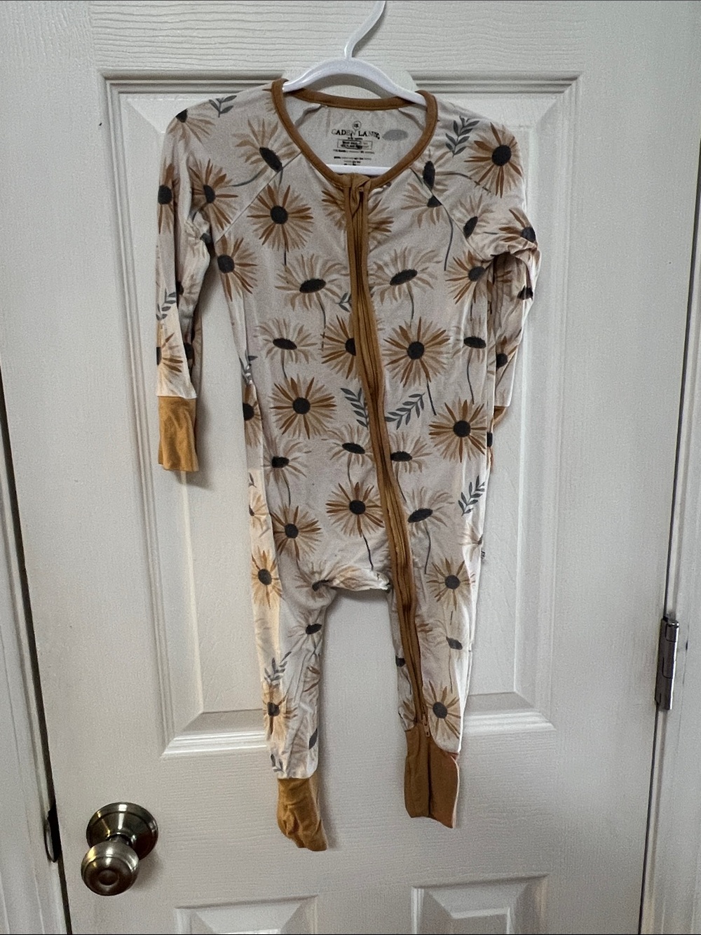 Caden Lane Sunflower Bamboo Sleeper 6-12 mo